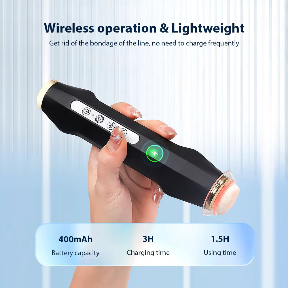 Portable CO2 Oxygen Bubble Facial Pen – Deep Cleansing & LED Light Therapy Device
