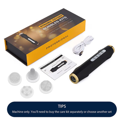 Portable CO2 Oxygen Bubble Facial Pen – Deep Cleansing & LED Light Therapy Device