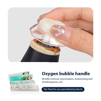 Portable CO2 Oxygen Bubble Facial Pen – Deep Cleansing & LED Light Therapy Device