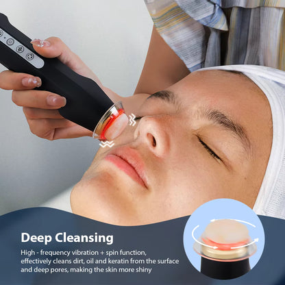 Portable CO2 Oxygen Bubble Facial Pen – Deep Cleansing & LED Light Therapy Device